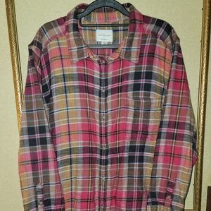 American Eagle l/s flannel XL Boyfriend Fit